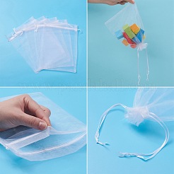 Organza-Geschenktüten mit Kordelzug&nbsp;OP-R016-17x23cm-04