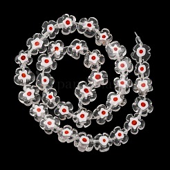 Ручной работы millefiori стеклянные бусины нитки&nbsp;LAMP-G164-03M