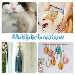 4 шт. 4 стиля расчески из нержавеющей стали&nbsp;AJEW-OC0013-77