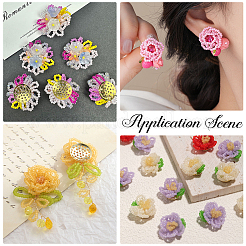 8 шт. 2 стиля латунных сережек-клипс KK-BBC0019-56