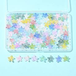 100шт 9 цвета непрозрачные акриловые бусины OACR-FS0002-42