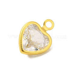 Настоящая 18-каратная позолоченная стойка с покрытием из латуни с микропаве из кубических цирконий подвески-шармы&nbsp;KK-S396-05E