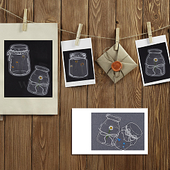 Тема посуды водостойкие самоклеющиеся наборы наклеек для штамповки&nbsp;DIY-WH20014-05C