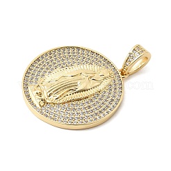 Латунные микро проложить кубического циркония подвески&nbsp;KK-L262-26G