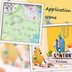 48 шт. 12 стиля деревянных бусин с пасхальным принтом WOOD-SC0001-61