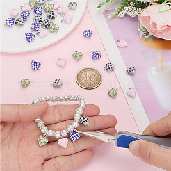 40 pièces 4 styles breloques en pâte polymère faites à la main&nbsp;CLAY-SC0002-91A