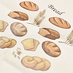 Brotbeutel aus Baumwollstoff mit Aufdruck&nbsp;ABAG-A012-01E