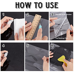 Films de confidentialité pour fenêtre de fenêtre en pvc 3d&nbsp;AJEW-GF0005-77C