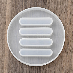 Diy плоские круглые подставки для подставок силиконовые Молды&nbsp;DIY-E052-02