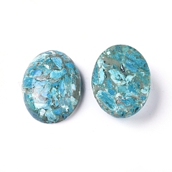 Cabochon sintetici turchesi e larimar assemblati&nbsp;G-D0006-G01-05
