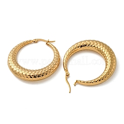 Массивные серьги-кольца из нержавеющей стали 304 с вакуумным покрытием pvd для женщин EJEW-U002-05G