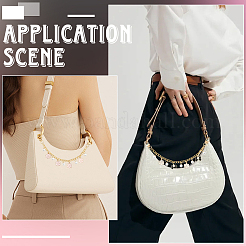 2 шт. 2 стиля сплав эмаль цветок бабочка подвеска латунная сумка декоративные цепочки&nbsp;HJEW-SC0002-60