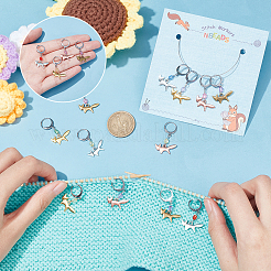 Маркеры петель подвеска лиса HJEW-AB00336