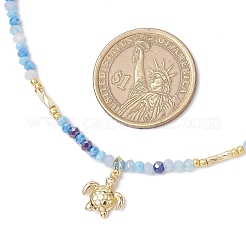 Летние пляжные ожерелья из нержавеющей стали 304 для женщин NJEW-JN05241-01