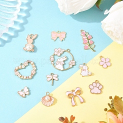 60шт 12 стиля подвески из сплава с эмалью&nbsp;ENAM-YW0006-28