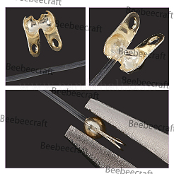 150 embout de perle en laiton de 3 styles&nbsp;KK-BBC0027-85D