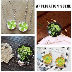 Flatback стеклянные кабошоны для поделок проектов GGLA-PH0004-27F