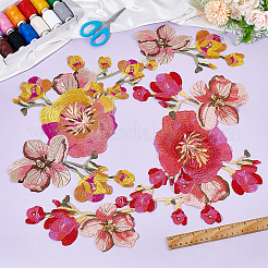 2 шт. 2-х цветная полиэстеровая компьютерная вышивка на ткани для пришивания аппликаций&nbsp;PATC-NB0001-13A