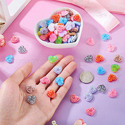 Bedruckte Cabochons aus undurchsichtigem Harz&nbsp;CRES-TA0001-72B