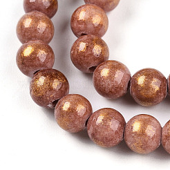 Abalorios de jade natural de mashan hebras&nbsp;G-A255-A01-02F