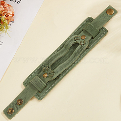 Браслеты из воловьей кожи для женщин и мужчин&nbsp;BJEW-WH20012-04AG-01