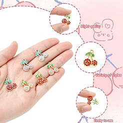 12шт 6 цвета подвески из сплава с покрытием стойки&nbsp;FIND-FS0003-11