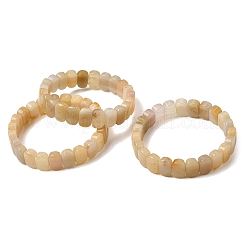 Natürliche Topas-Jade-Perlenarmbänder zum Stretch für Damen und Herren&nbsp;BJEW-D461-02I