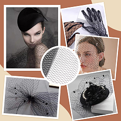 2 м ленты из декоративной сетки. SRIB-WH0011-177B