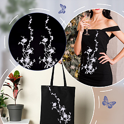 Blumen-Spitzenapplikationen aus Polyester-Stickerei&nbsp;DIY-WH0504-262