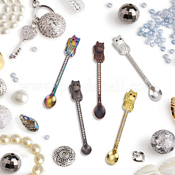 5 cucchiaio in lega di strass a forma di gatto&nbsp;FIND-DR0001-61
