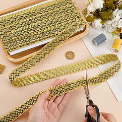 Плетеные кружевные ленты из полиэстера&nbsp;OCOR-WH0092-17A