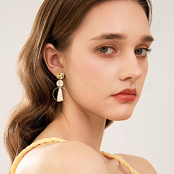 40 шт. 5 стиля фурнитуры для сережек-гвоздиков из нержавеющей стали 304 STAS-SC0010-37