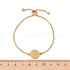 Браслеты-слайдеры из нержавеющей стали 304 с коробчатой цепочкой&nbsp;BJEW-B163-01G