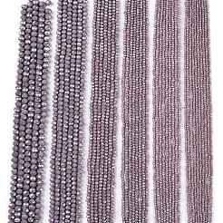 Chapelets de perles en verre électroplaqué&nbsp;LS-EGLA-A044-P6mm-B13