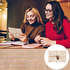 8 комплект бумажного конверта в 4 стилях DIY-FG0004-86