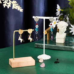 30 шт. 5-цветное ионное покрытие (IP) 304 нержавеющая сталь серьги-гвоздики фурнитура EJEW-UN0001-67