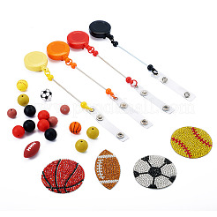 Пластиковые катушки для значков с возможностью пришивания бусин&nbsp;AJEW-BT0001-12