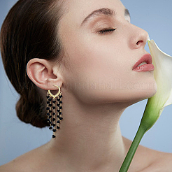 2 пара серег-кисточек из натурального кварцевого кристалла EJEW-FI0001-85