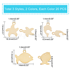 120 шт. 6 подвески из нержавеющей стали 201&nbsp;STAS-DC0005-31
