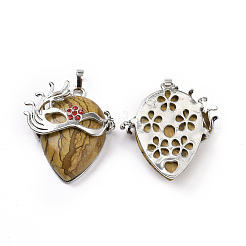 Естественного изображения яшмы подвески&nbsp;G-P496-02P-07