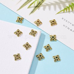 Тибетском стиле сплав шарик крышки TIBEB-Q018-AG-FF