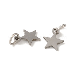 Anlaufgeschützte Charms aus Edelstahl 201&nbsp;STAS-E217-25B-P