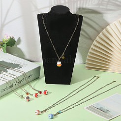 6 шт. латунные ожерелья NJEW-CA00002