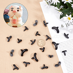 150サイズのアクリルドールアイ3個  クラフトアイ  工芸用  かぎ針編みのおもちゃとぬいぐるみ  ブラック  9x17mm  11x24mm  16x30mm  50pcs /サイズ&nbsp;DIY-PH0028-37