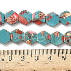 Окрашенные синтетические нити из имперской яшмы G-D337-10mm-A03