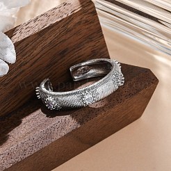 Латунные кольца-манжеты с микропаве и прозрачным цирконием для женщин&nbsp;RJEW-Q009-11P