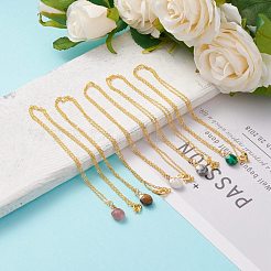 Colliers de pierres précieuses Pendentif naturelles et synthétiques&nbsp;NJEW-JN03228