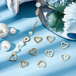 10 шт. латунные пружинные кольца-затворы KK-BBC0003-89