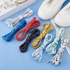 8 пара плоских полиэстеровых шнурков двух цветов&nbsp;FIND-GO0002-82