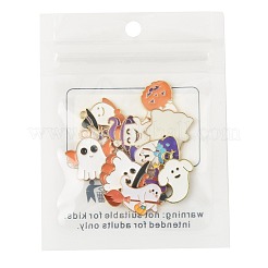 10шт 10 стиля хэллоуин тема сплава эмаль подвески&nbsp;ENAM-FS0003-86